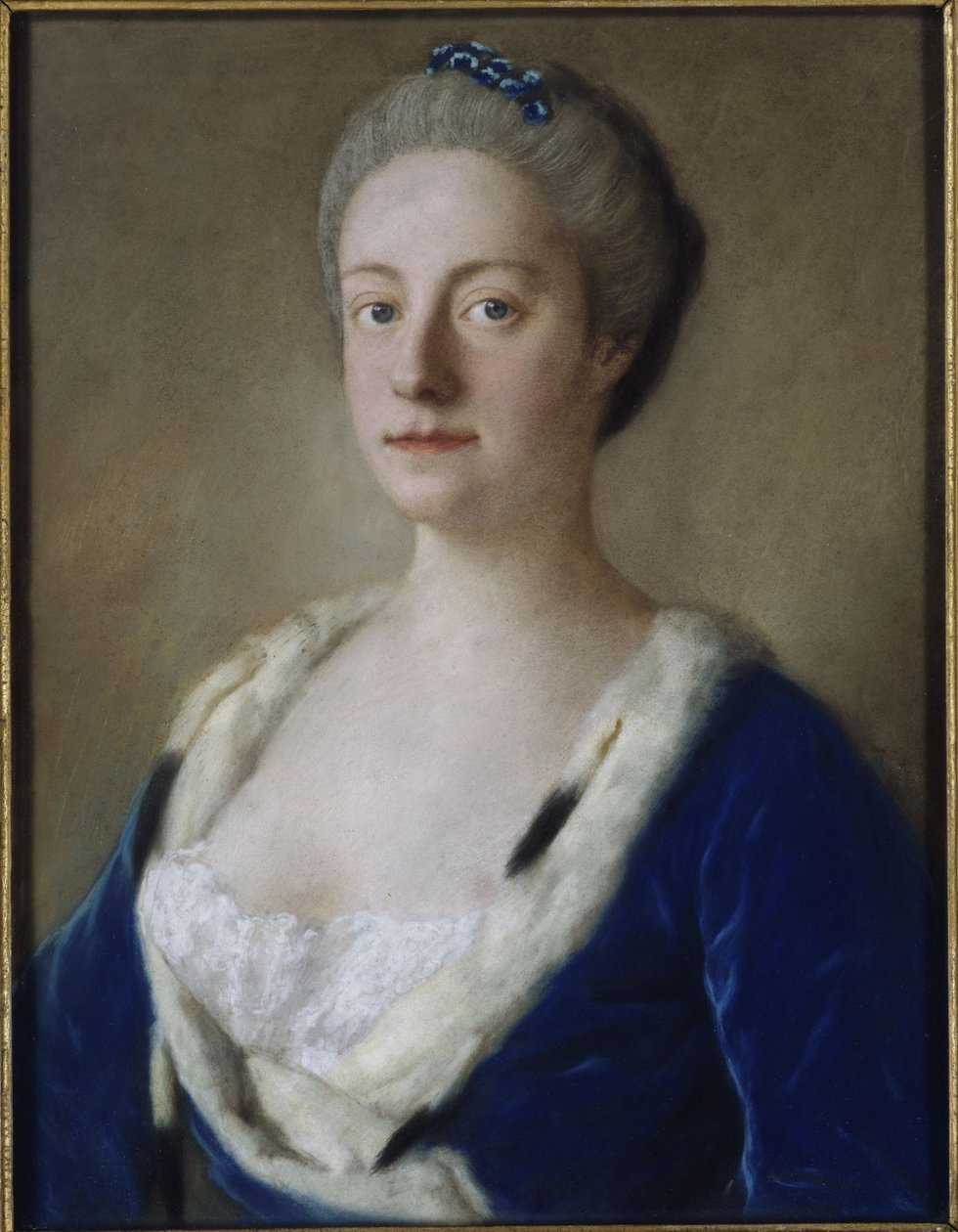 Portret van Maria Doublet van Groenstein, Lady Holdernesse door Jean-Étienne Liotard