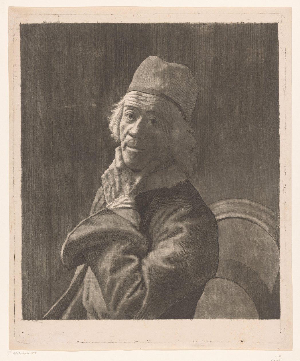 Portret van Jean-Etienne Liotard door Jean-Étienne Liotard