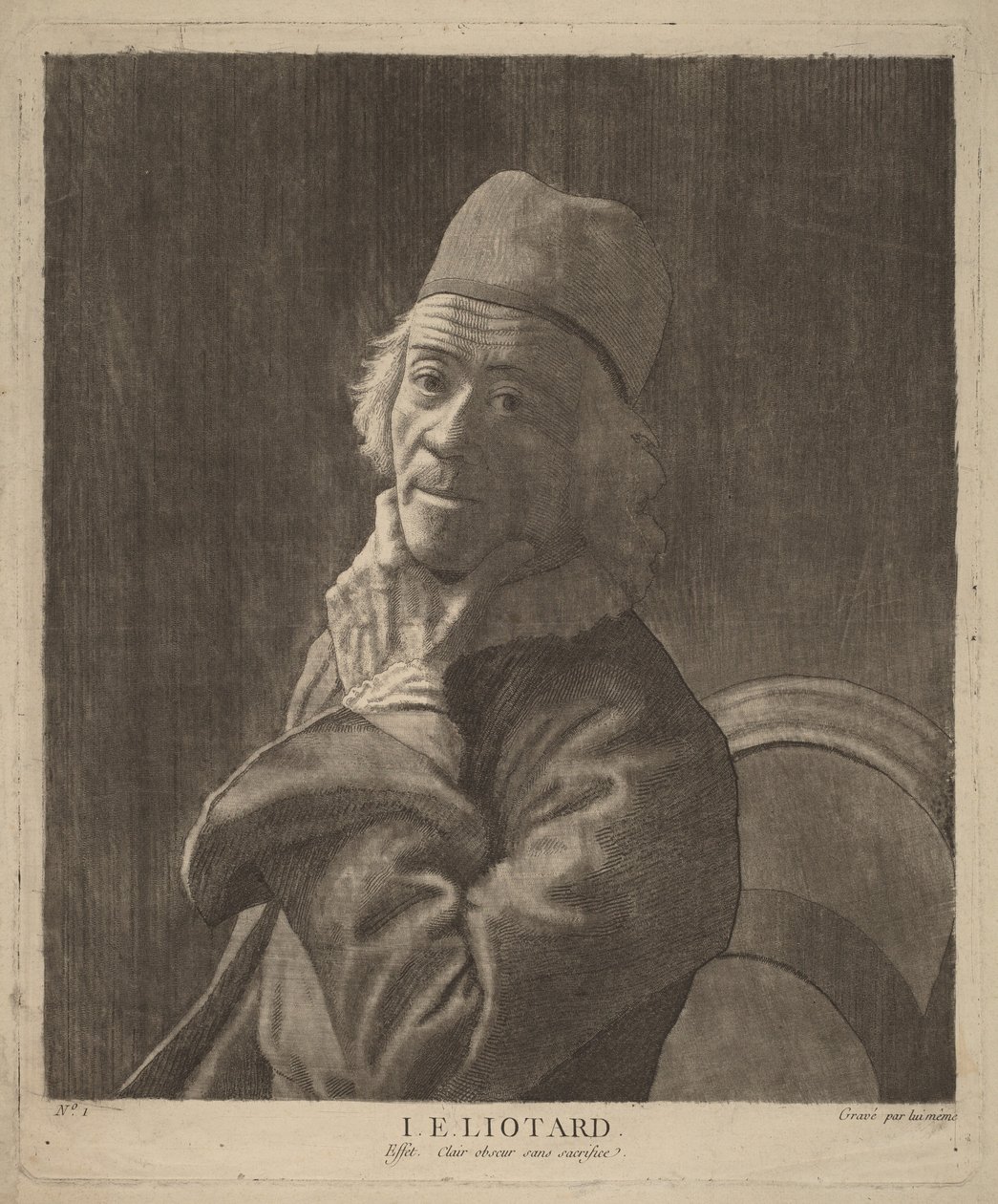 Zelfportret door Jean-Étienne Liotard