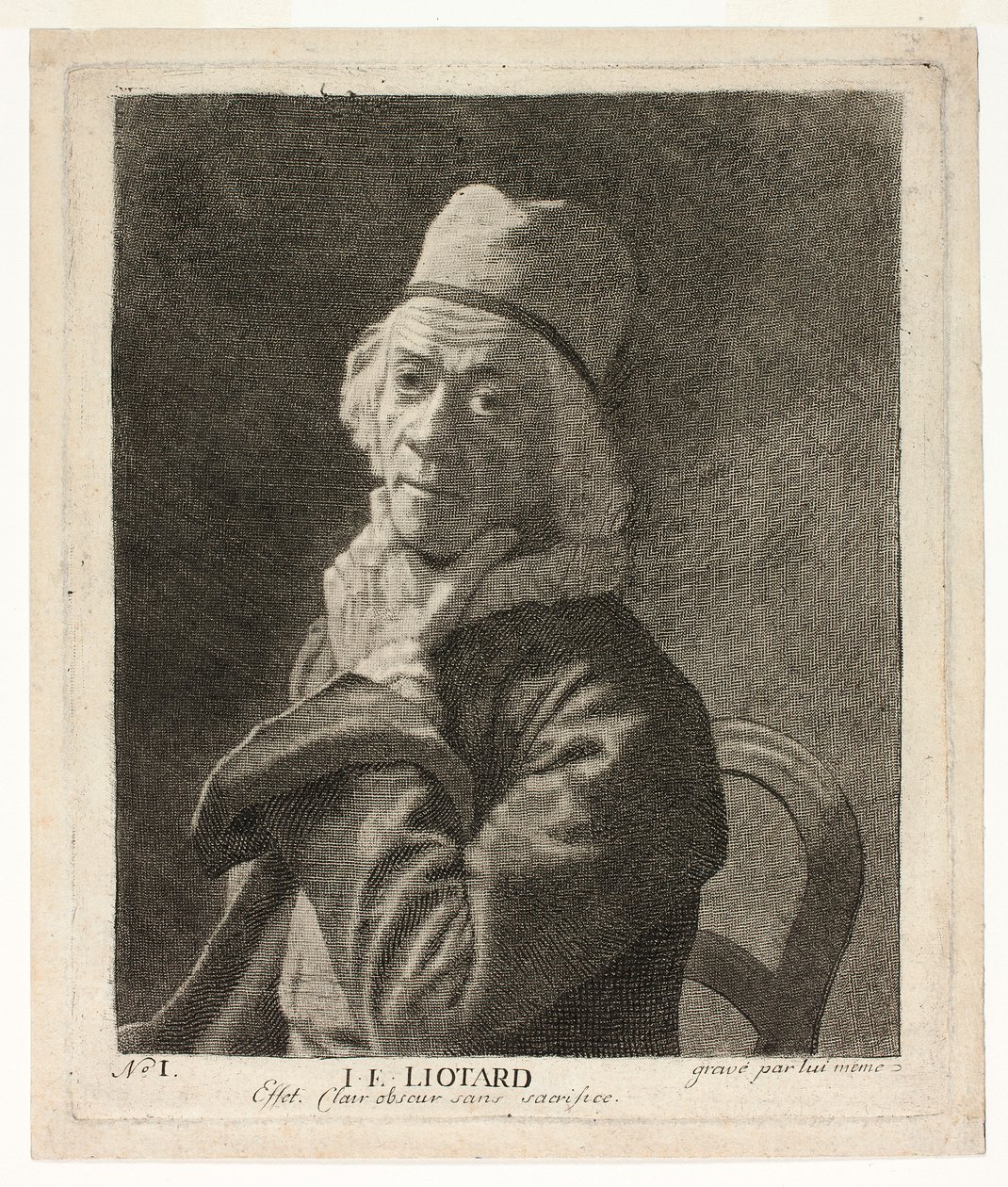Het kleine zelfportret door Jean-Étienne Liotard