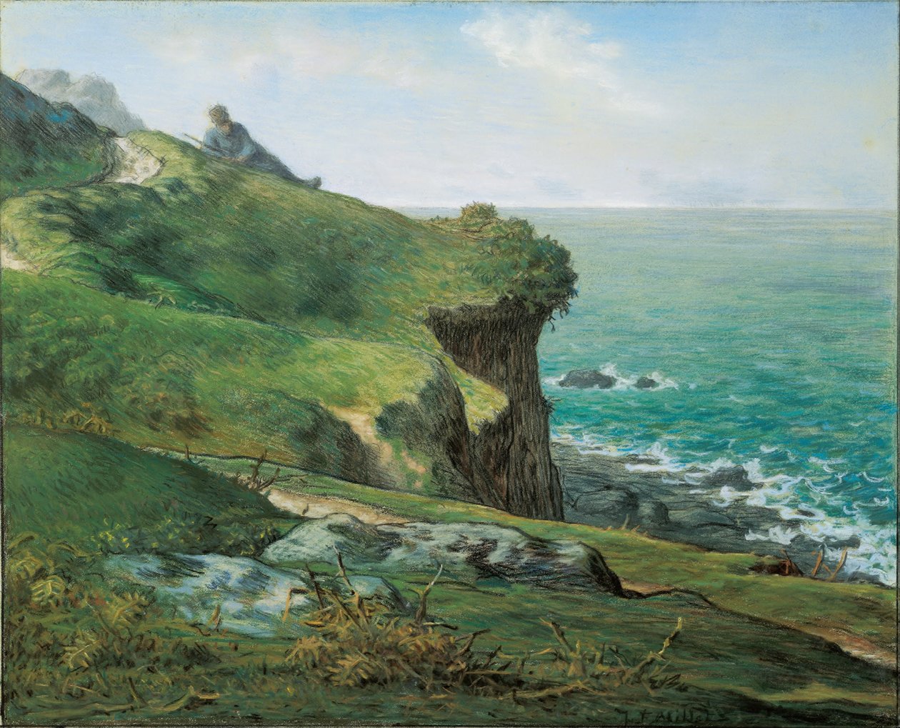Kliffen van Gréville door Jean-Francois Millet