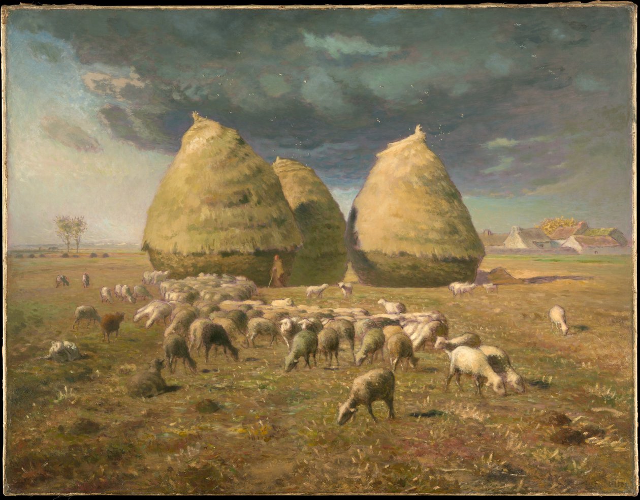 Hooibergen: herfst door Jean-Francois Millet