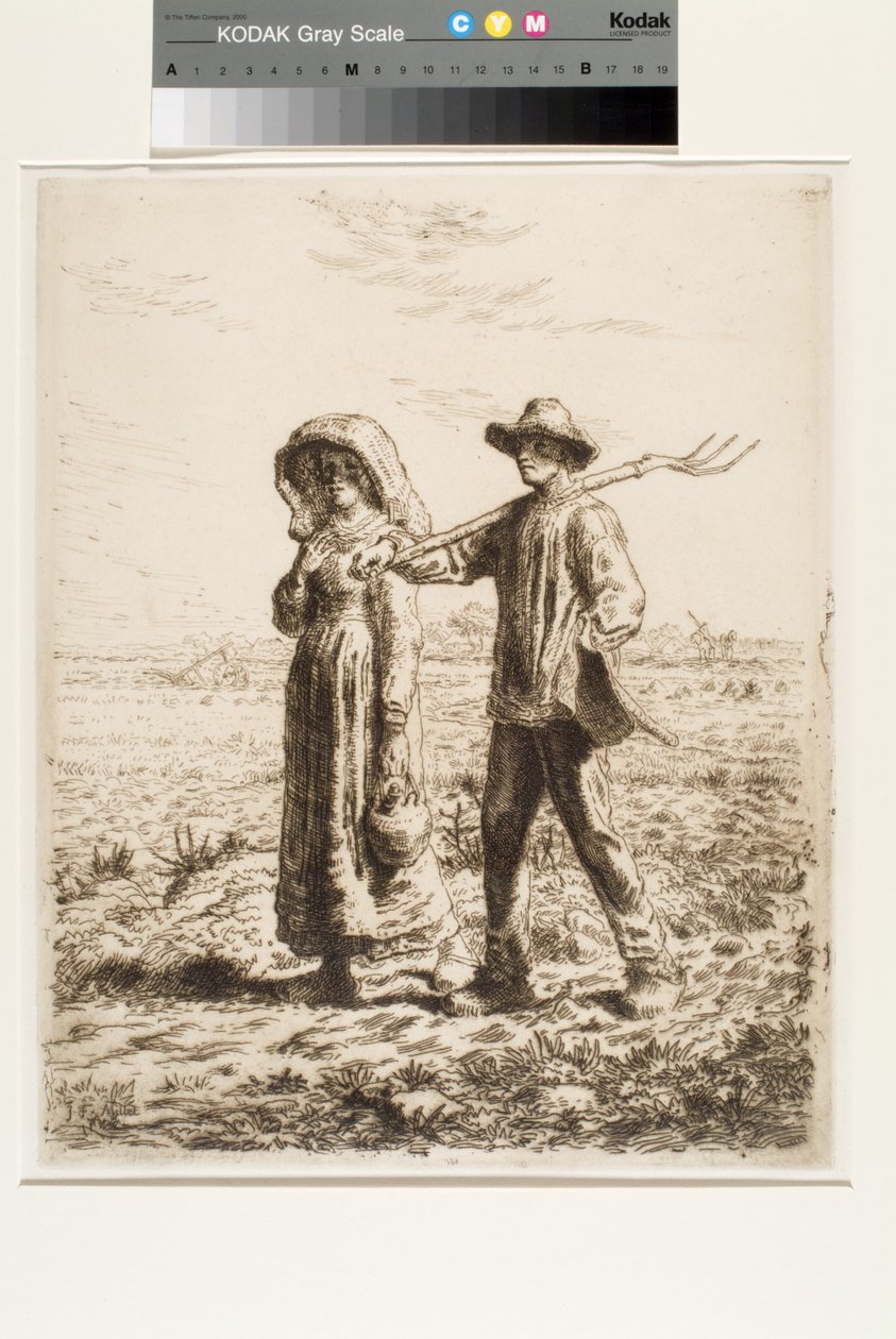 Vertrek naar het werk door Jean Francois Millet
