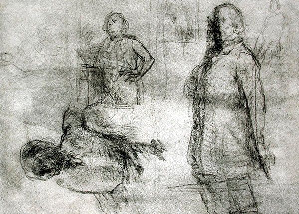 Les Lavandières door Jean Francois Millet