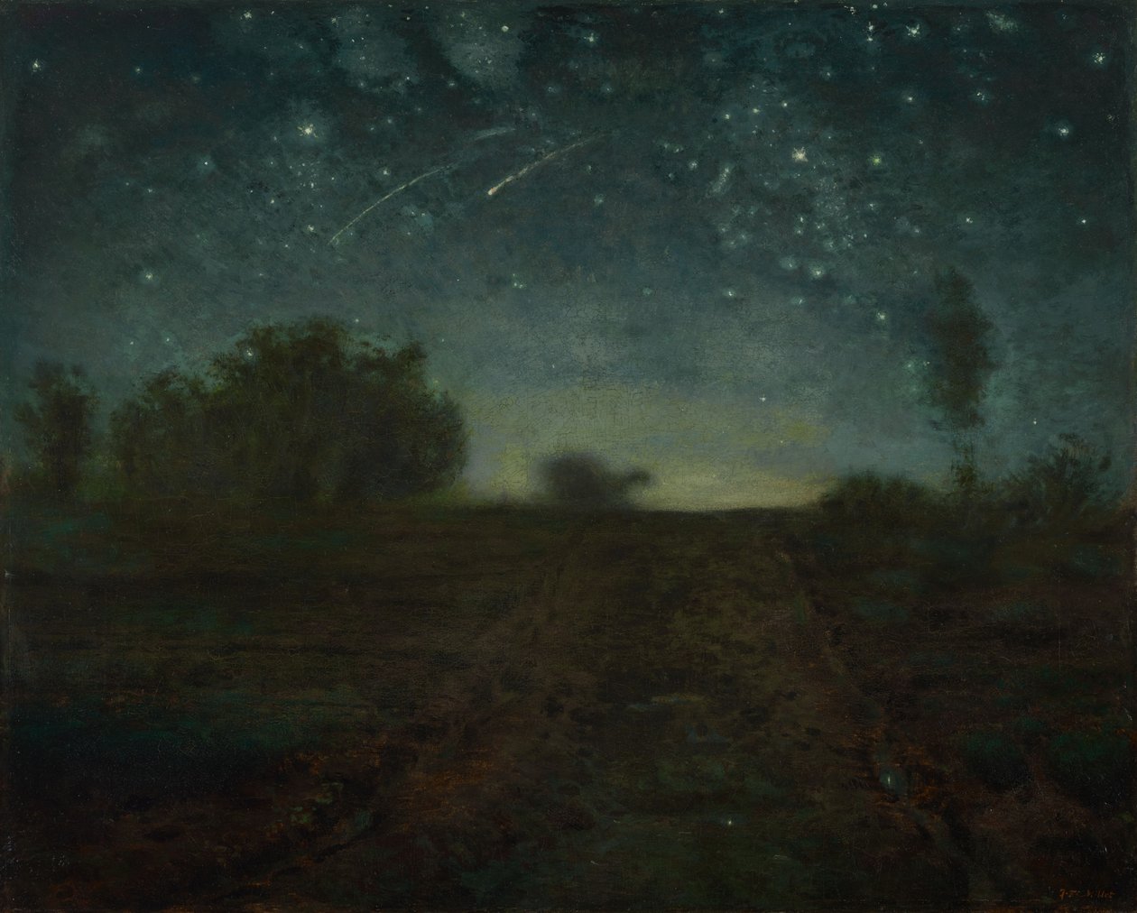 Sterrennacht door Jean-Francois Millet