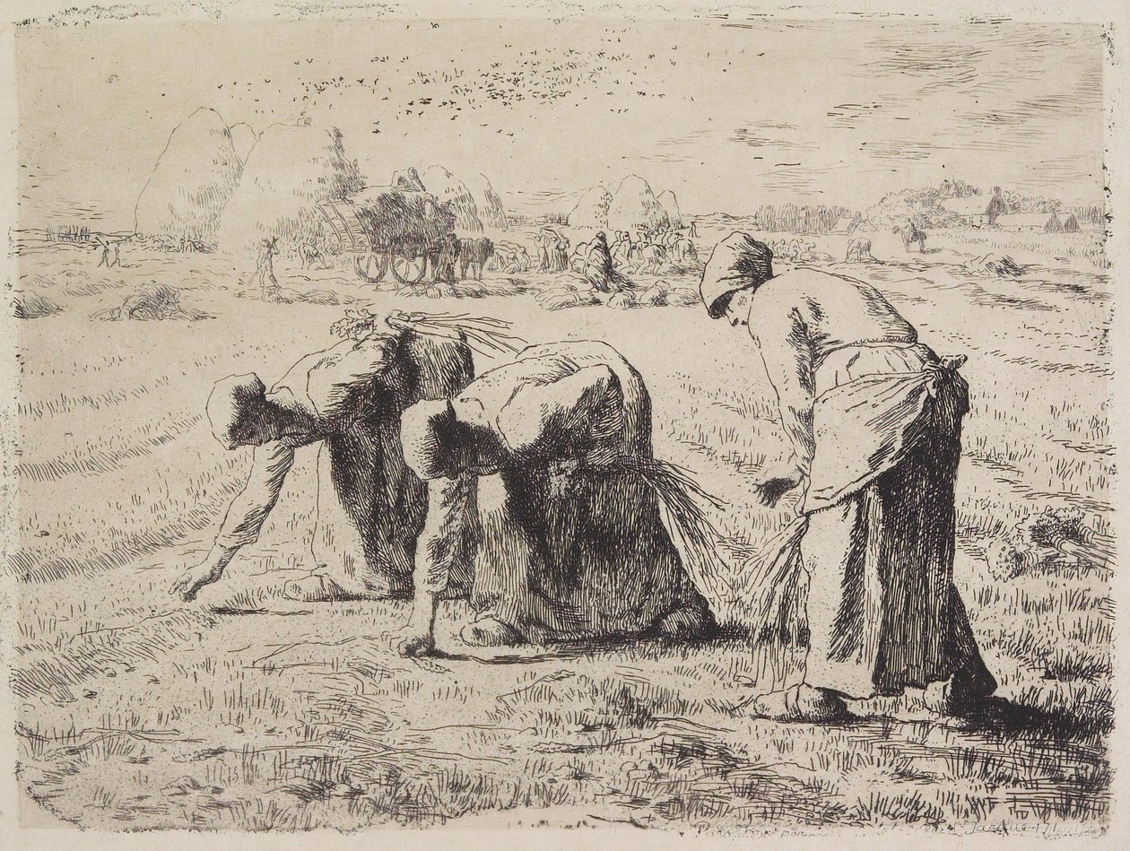Die Ährenleserinnen door Jean-Francois Millet