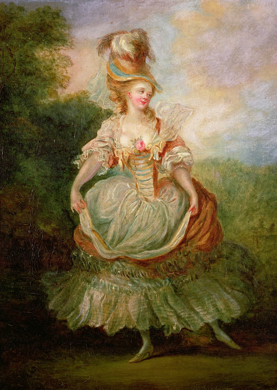 Danser met een rozen decolleté door Jean Frederic Schall