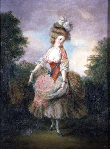 Danser met een veren hoed door Jean Frederic Schall