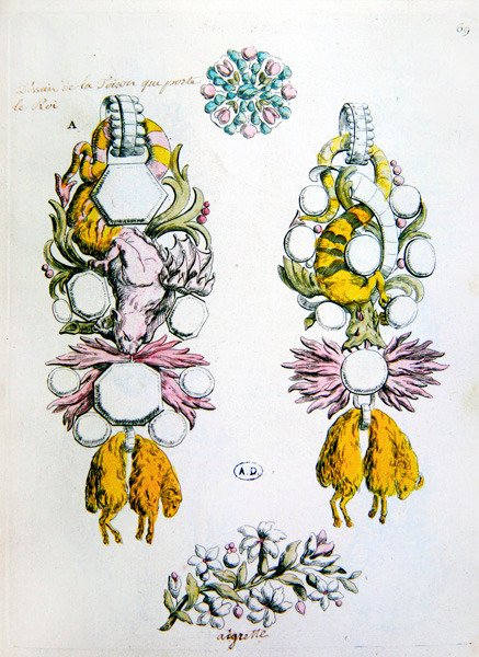 Ontwerpen voor een broche, een aigrette en voor de ridderorde van het Gulden Vlies (Toison d
