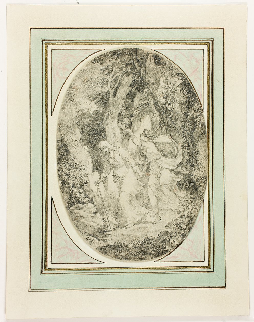 Allegorie-Ingenieuze Liefde door Jean-Honore Fragonard