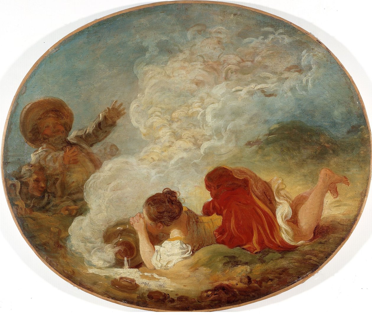 Perrette und der Milchtopf door Jean-Honore Fragonard
