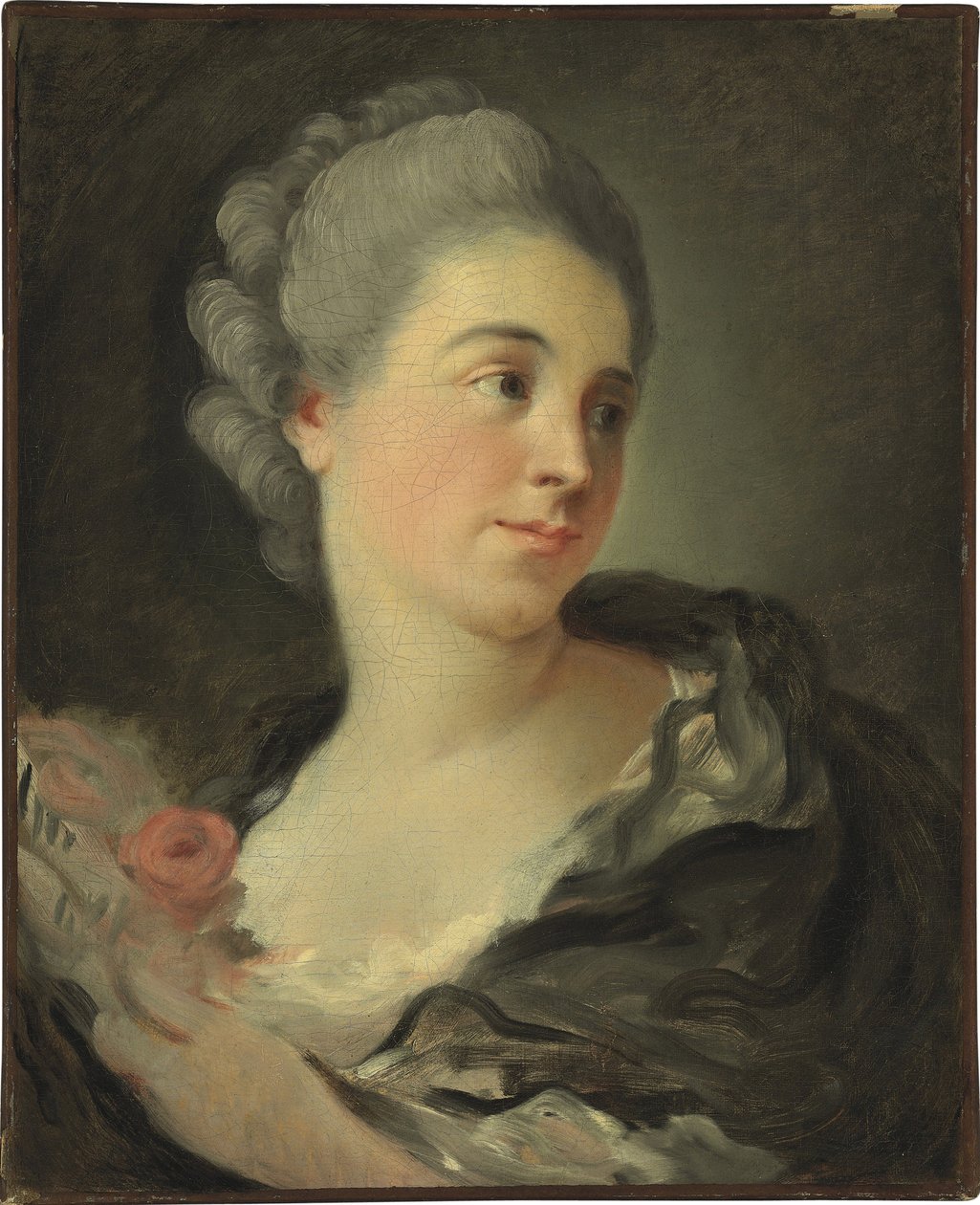 Portret van Marie Therese Colombe door Jean Honore Fragonard