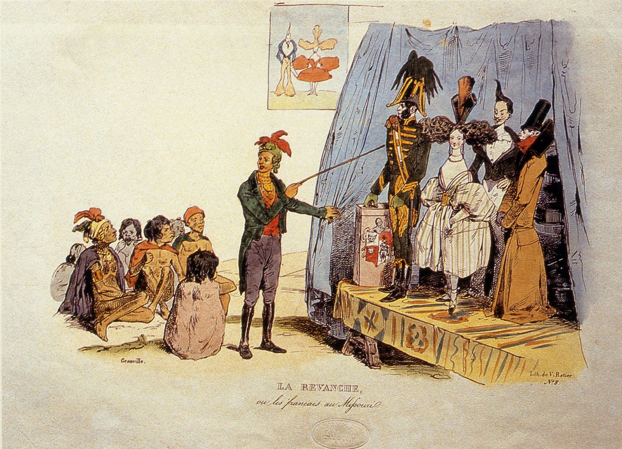 La revanche ou les Français du Missouri, 1829 door Jean Jacques Granville