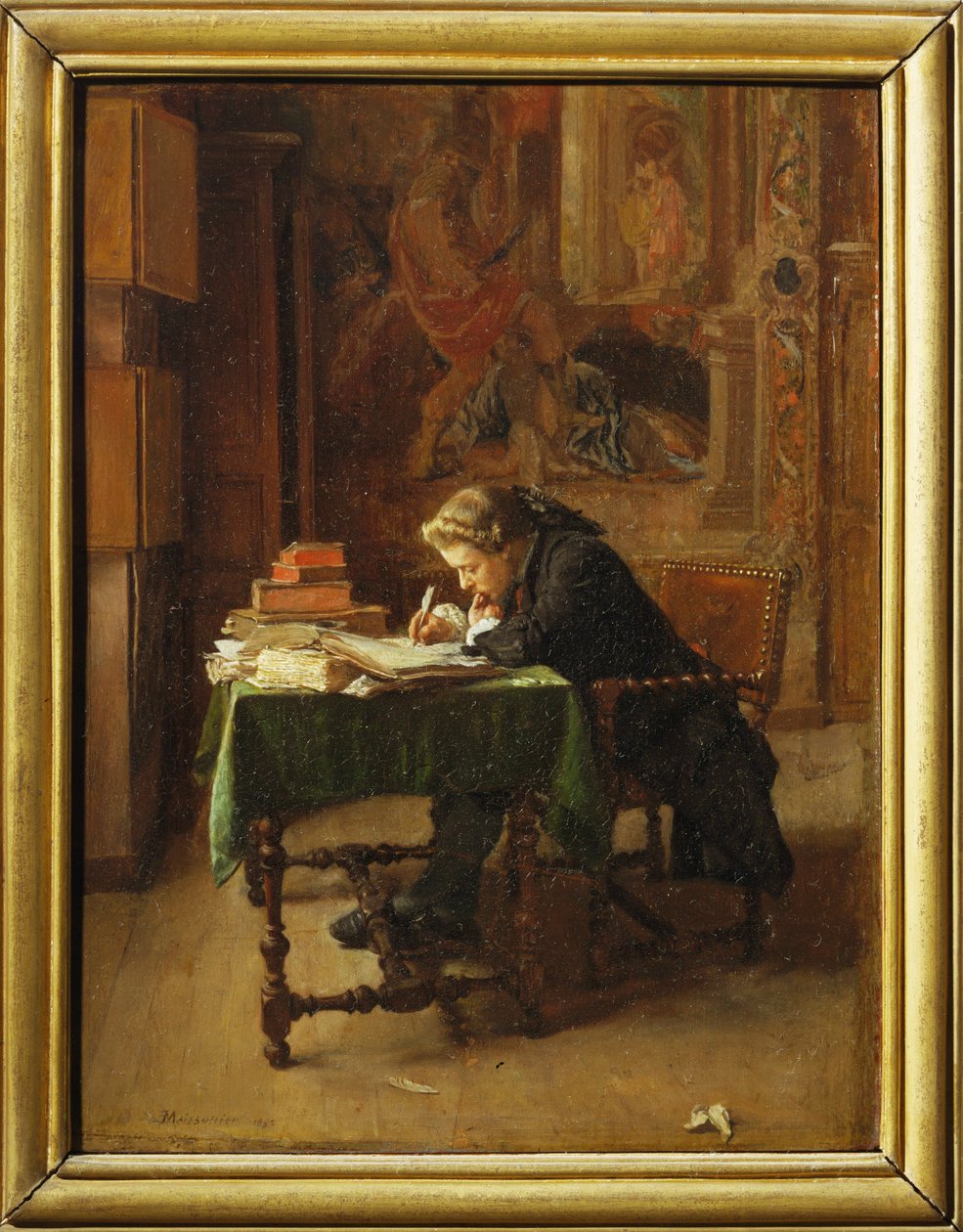Jeune homme travaillant - Jonge man aan het werk ... door Jean Louis Ernest Meissonier