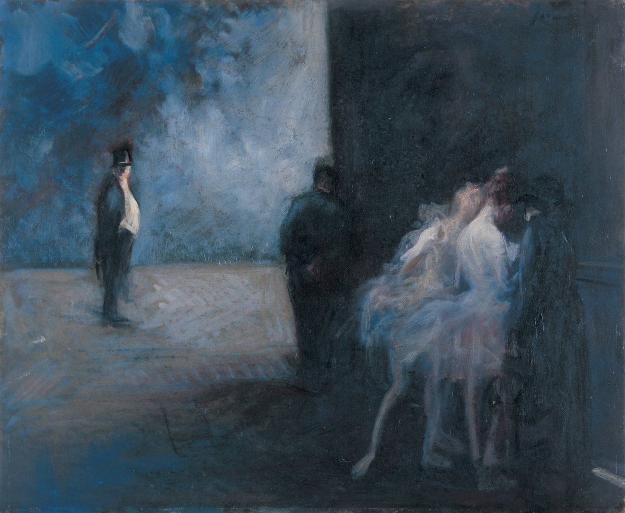 Backstage – Symfonie in Blauw door Jean-Louis Forain