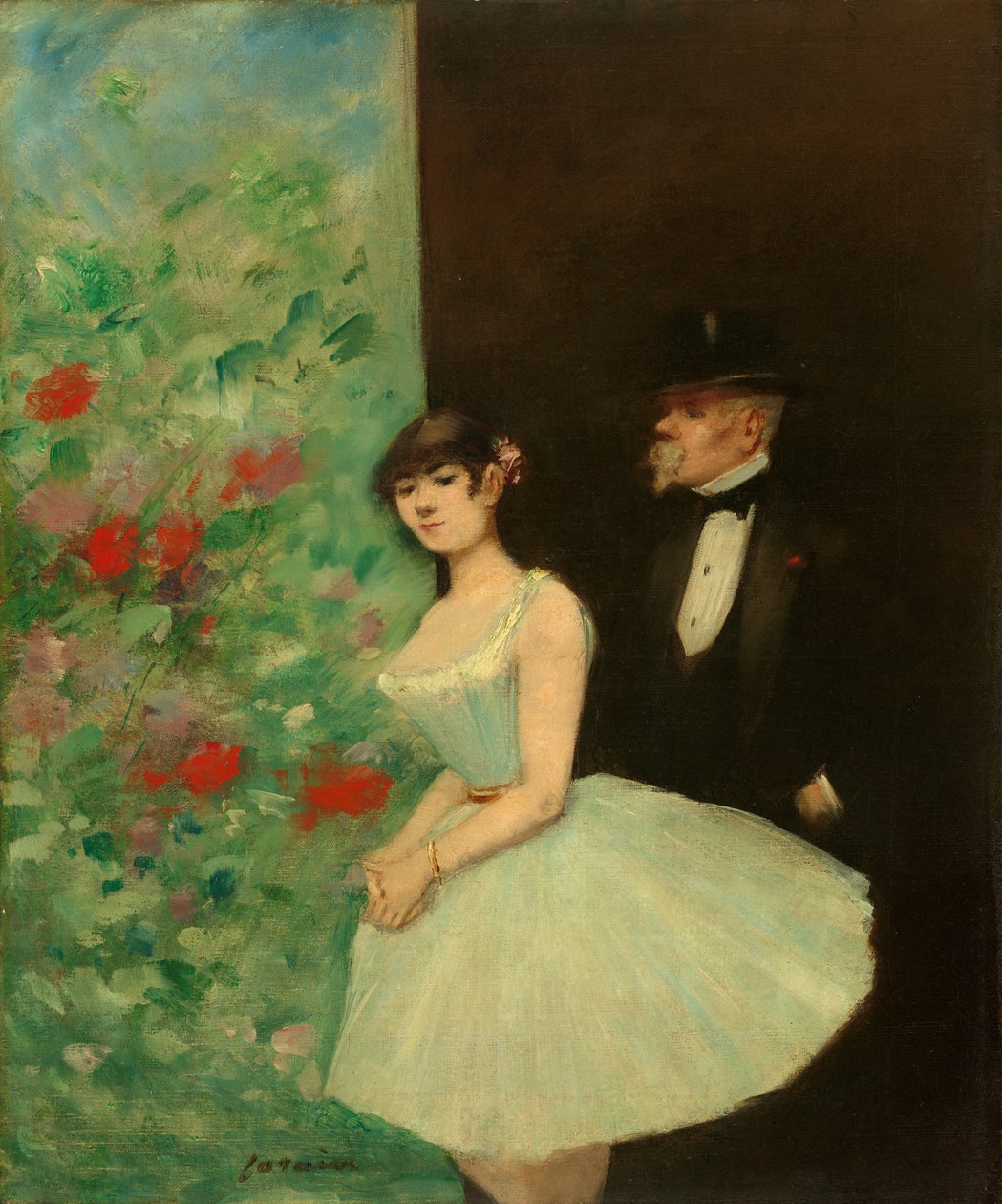 Achter de schermen door Jean-Louis Forain