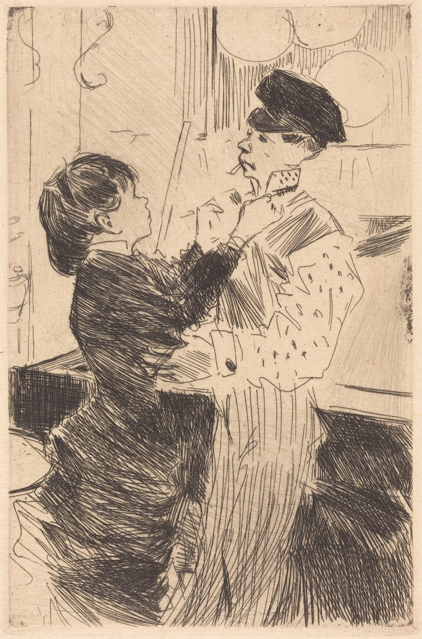 De das strikken door Jean-Louis Forain