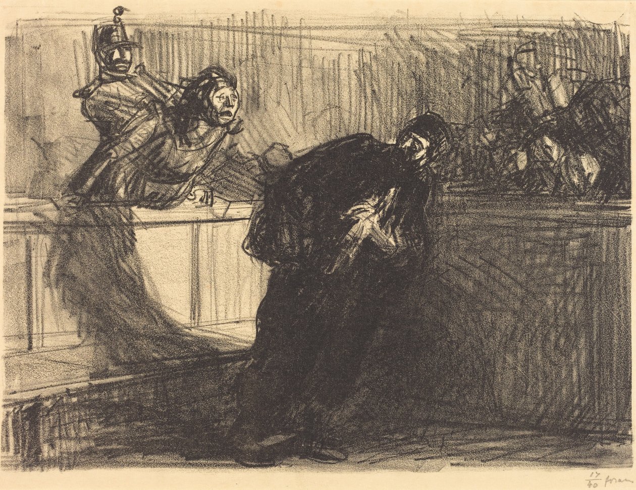 De beledigde advocaat door Jean-Louis Forain