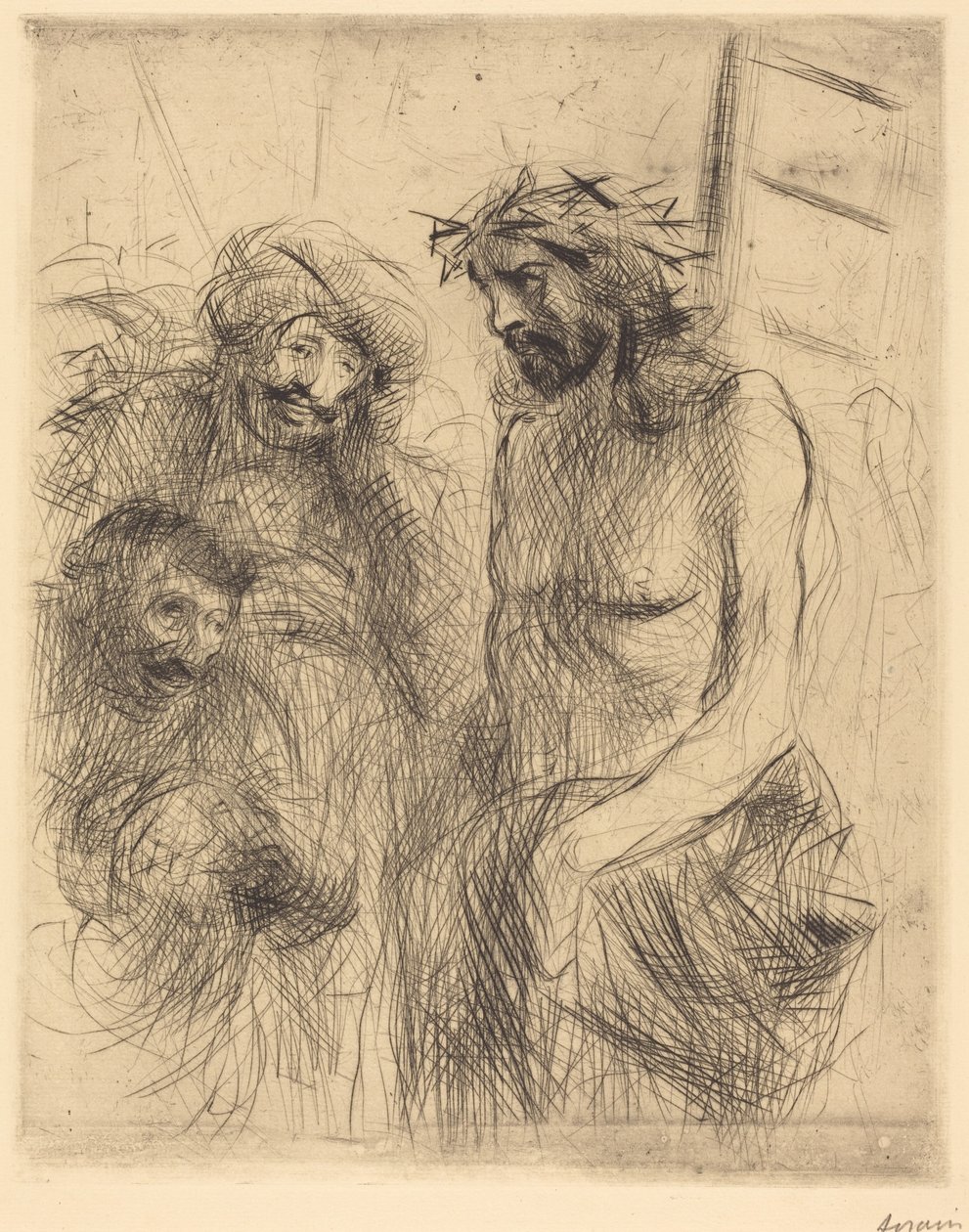 Le Christ aux outrages (De bespotting van Christus) door Jean-Louis Forain