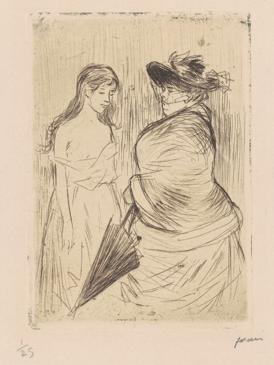 De handel in blanke vrouwen (The White Slave Trade) door Jean-Louis Forain