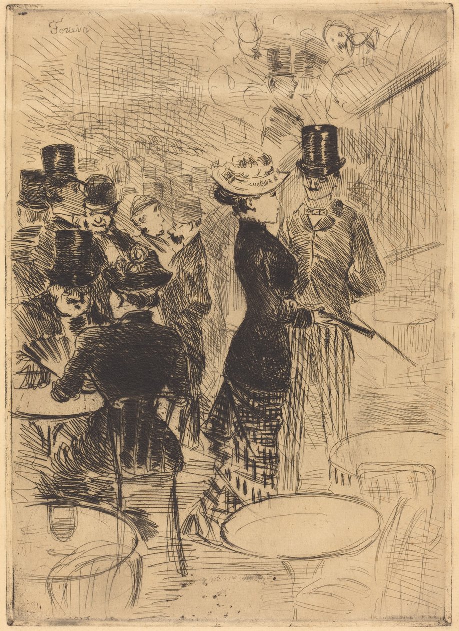 De bar van de Folies-Bergère door Jean-Louis Forain
