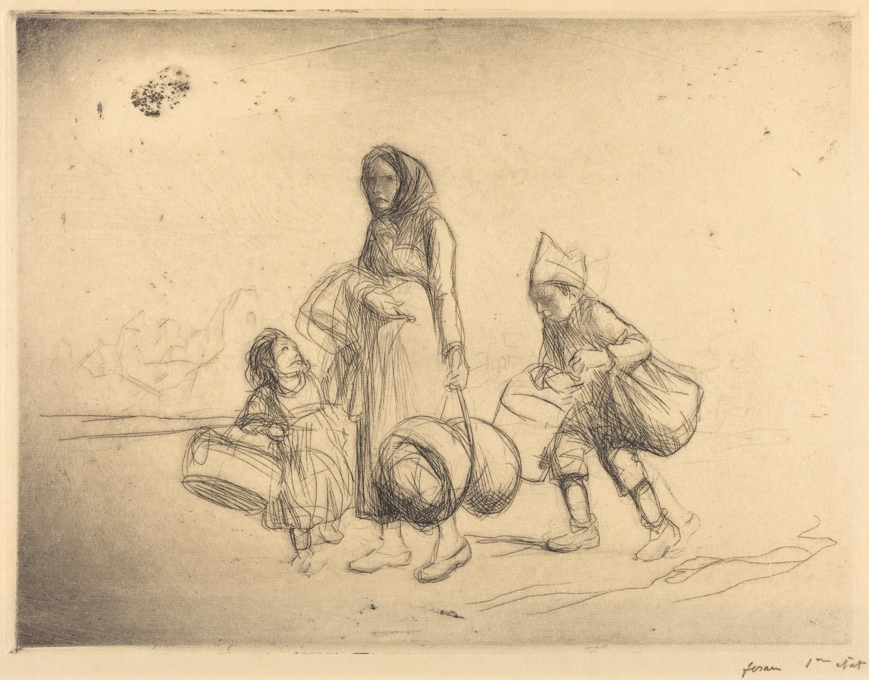 De terugkeer naar huis door Jean-Louis Forain