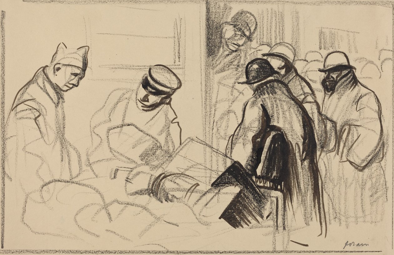 De trein naar Bern (The Train for Berne) door Jean-Louis Forain