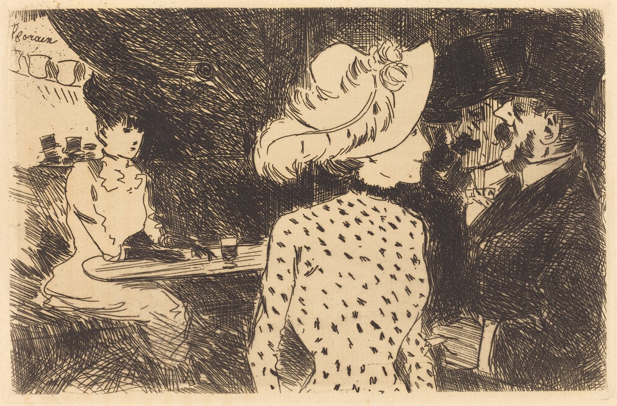 Les Folies-Bergère (afgewezen plaat, tweede plaat) (The Folies Bergère) (afgewezen plaat, tweede plaat) door Jean-Louis Forain