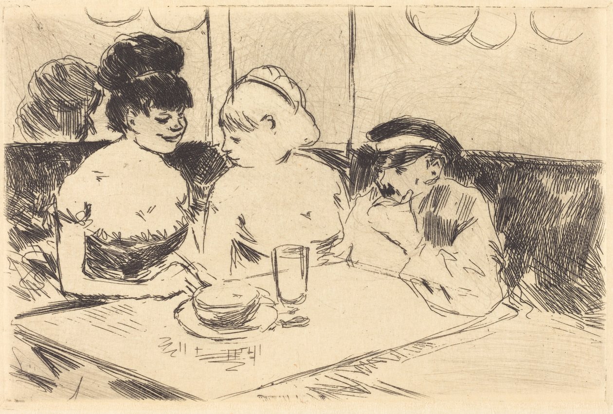 Bordeel (afgewezen plaat) door Jean-Louis Forain
