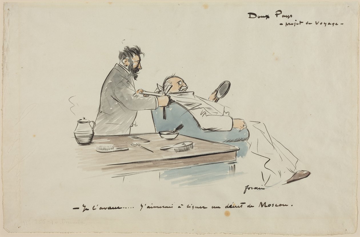 Reisplan door Jean-Louis Forain