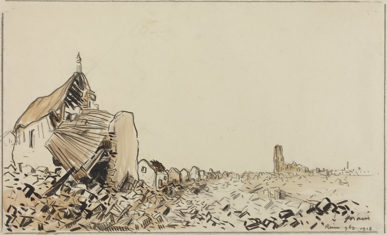 Reims, november 1918 door Jean-Louis Forain