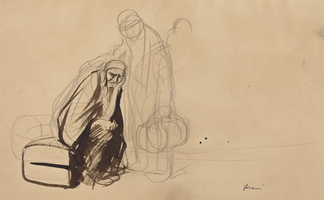 Het vertrek naar Versailles door Jean-Louis Forain