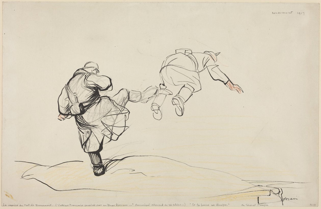 De inname van Fort Douaumont door Jean-Louis Forain