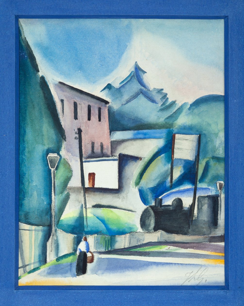 De passage van de trein, ca. 1915-20 door Jean Louis Gampert