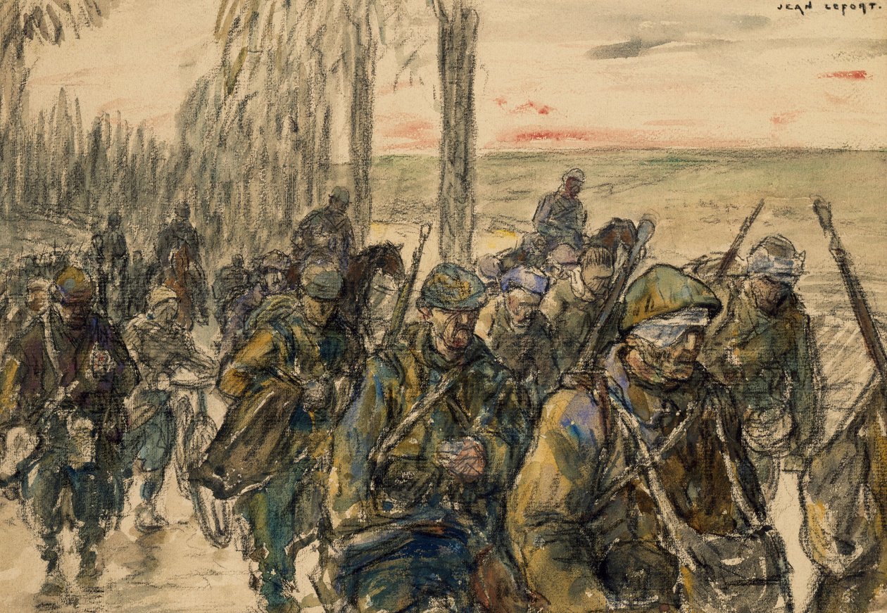 Front aan de Somme door Jean Louis Lefort