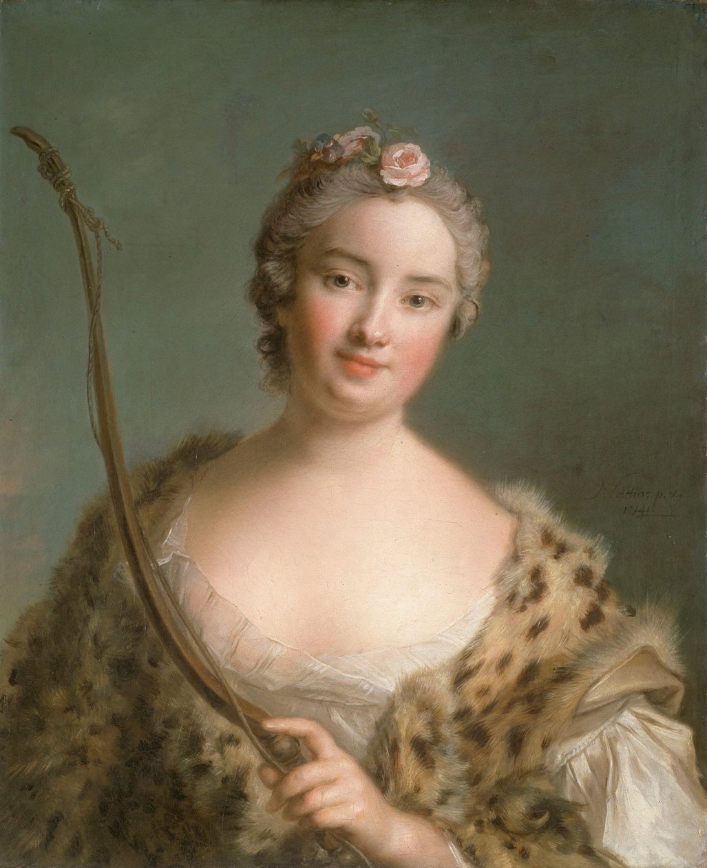 Charlotta Fredrika Sparre (1719-1795), later gravin Fersen door Jean-Marc Nattier