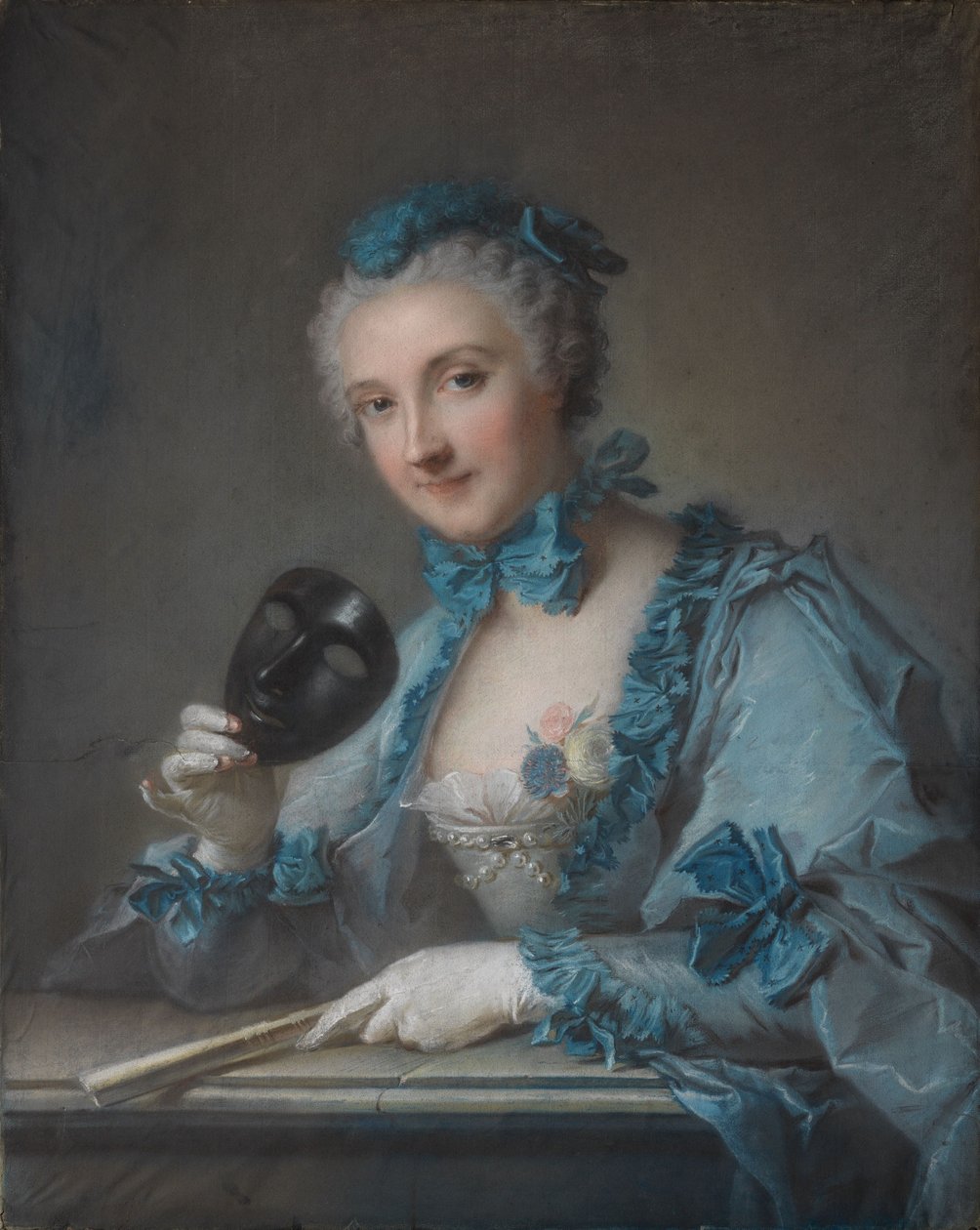 Portret van Louise-Geneviève Royer door Jean-Marc Nattier