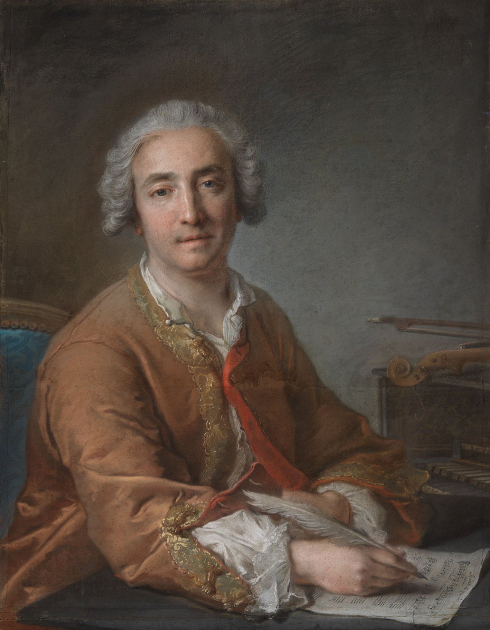 Portret van de componist Joseph-Nicolas-Pancrace Royer door Jean-Marc Nattier