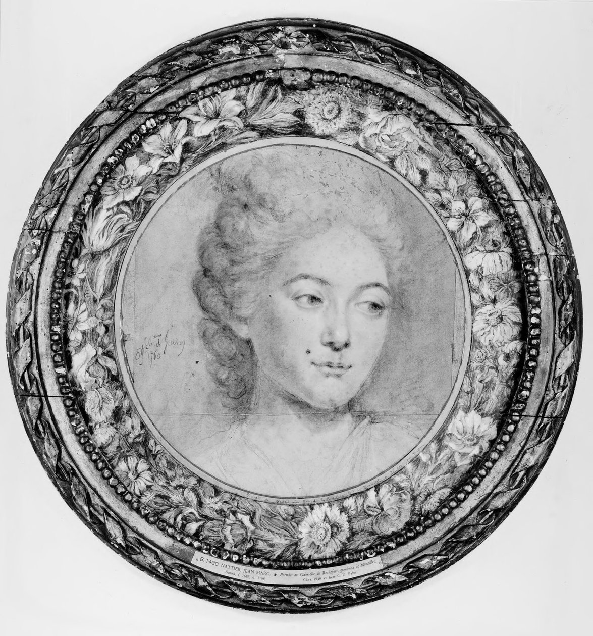 Portret van Gabrielle de Rochefort, gravin de Montillet door Jean-Marc Nattier