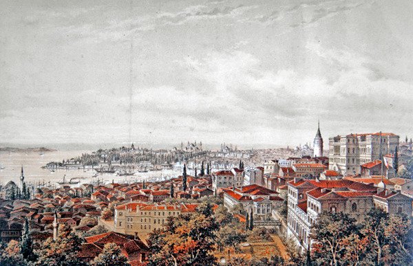 Algemeen uitzicht op Constantinopel, c.1850 door Jean (after) Brindesi