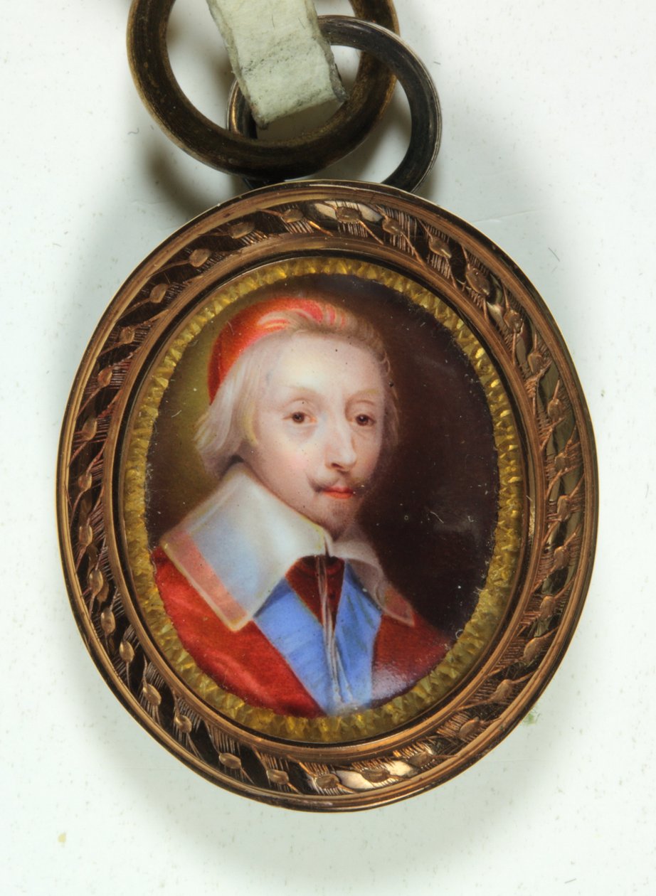 Armand-Jean Du Plessis, Kardinaal, Hertog van Richelieu door Jean (school of) Petitot
