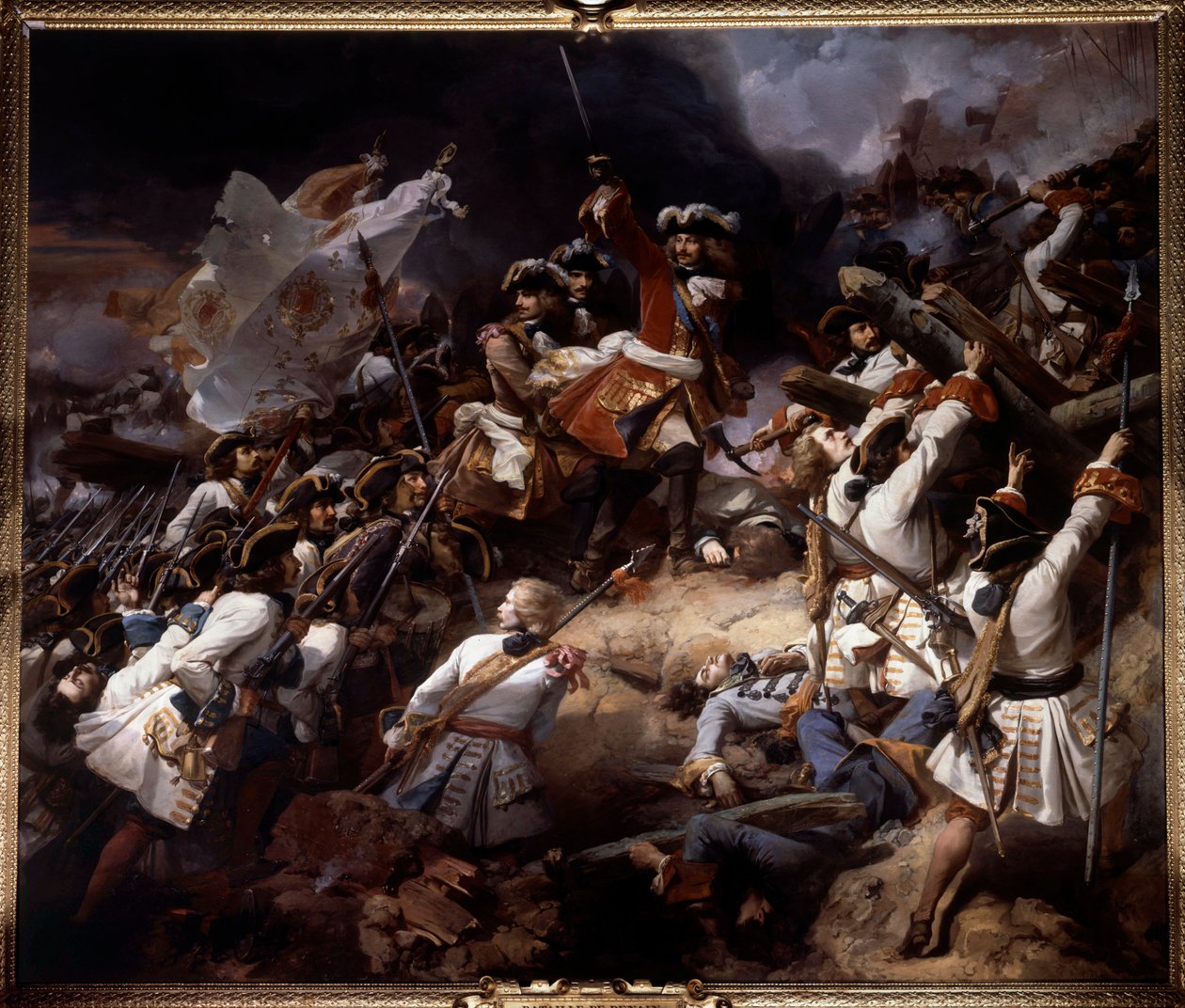 De Slag bij Denain op 24 juli 1712 door Jean Alaux