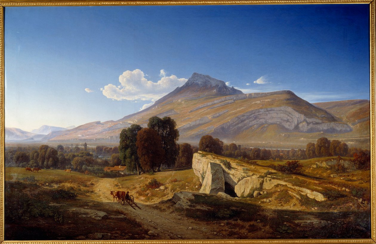 Uitzicht op de Isère-vallei genomen bij Saint Egrève door Jean Alexis Achard