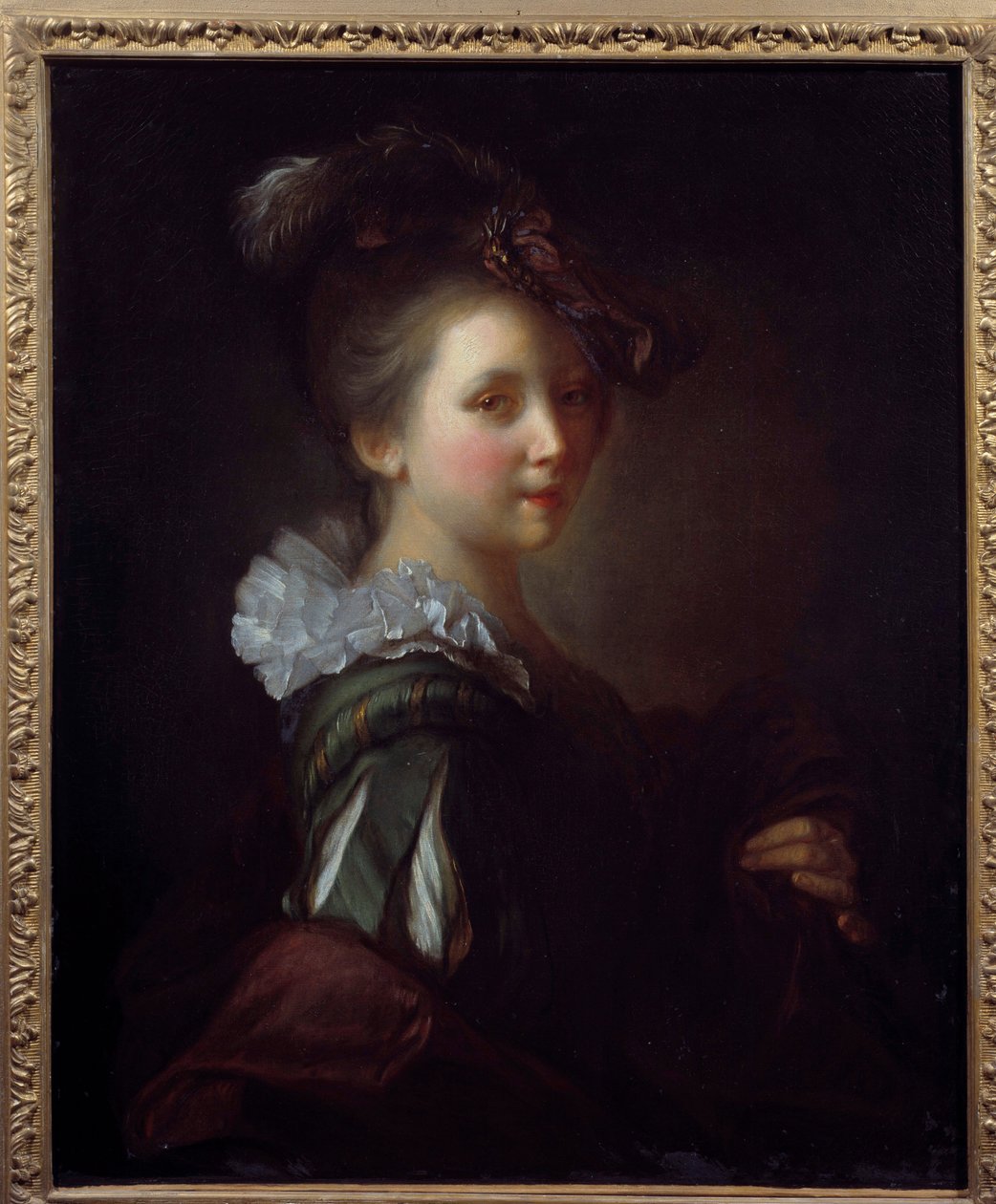 Portret van een vrouw. Schilderij door Jean Alexis Grimou (1680-1740) 18e eeuw Toulouse, Musée des Augustins door Jean Alexis Grimou