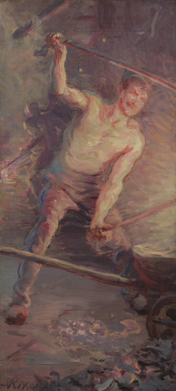De Brand, 1889 door Jean Andre Rixens