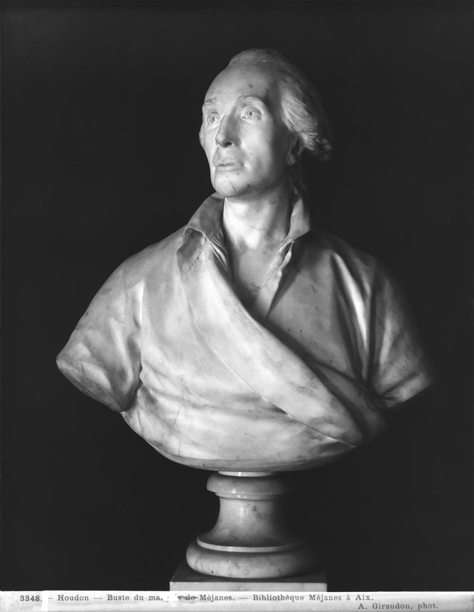 Jean-Baptiste de Piquet (1729-86) Markies de Mejanes (1729-86) 1786 door Jean Antoine Houdon