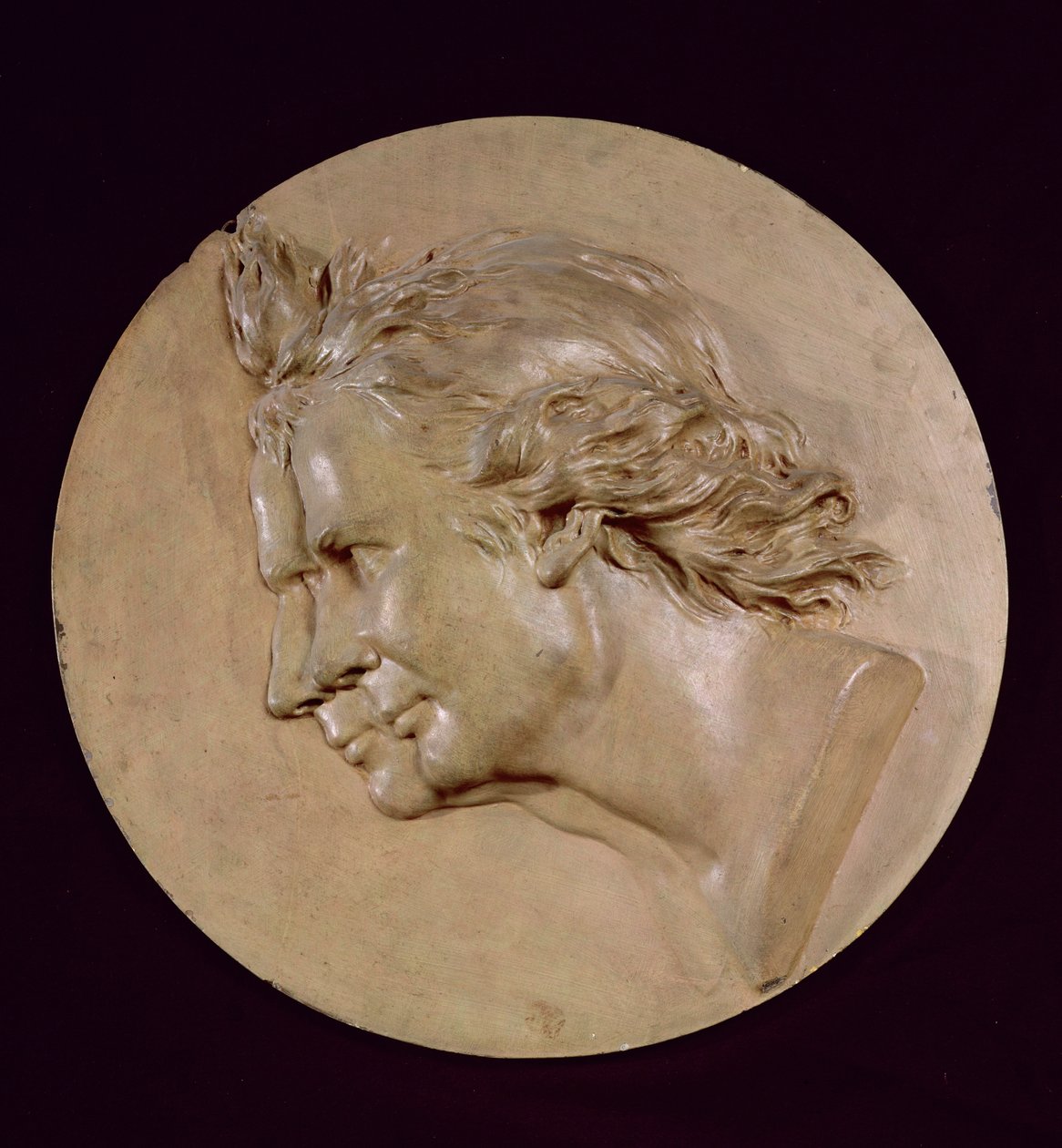Medaille met afbeelding van Joseph (1740-1810) en Etienne Montgolfier (1745-99) door Jean Antoine Houdon