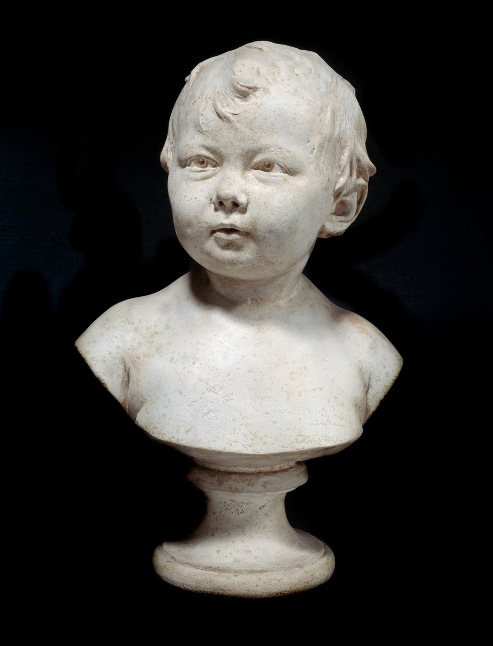 Sabine Houdon op de leeftijd van tien maanden. Buste in gips. door Jean Antoine Houdon