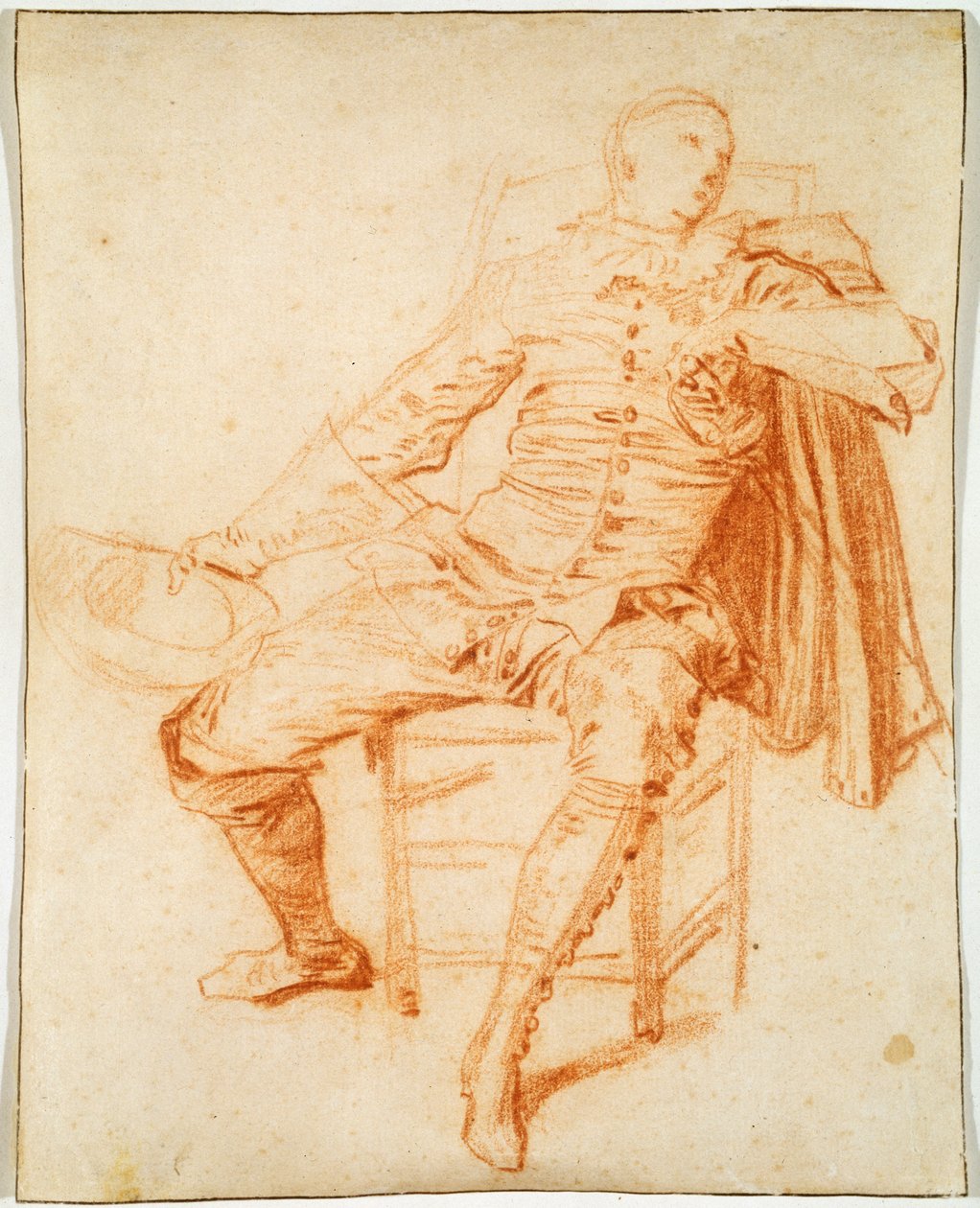 Acteur van de Comédie Italienne Crispin, begin 20e eeuw door Jean Antoine Watteau