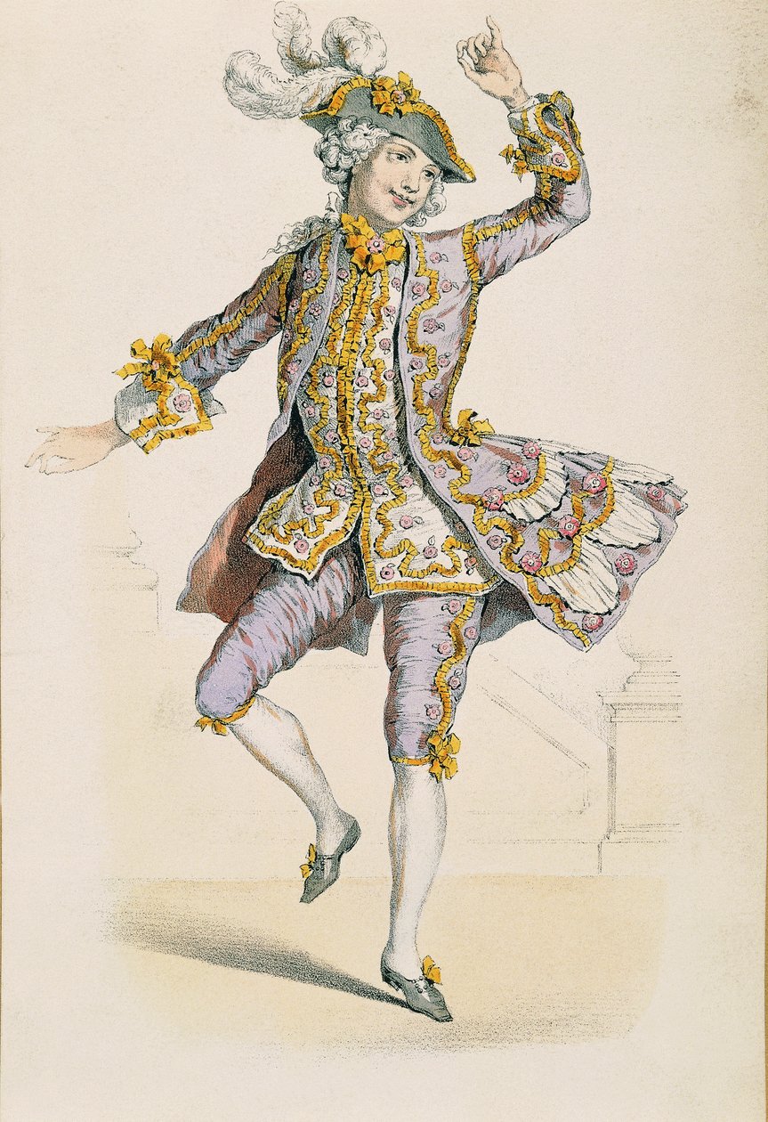 Galante boer, naar tekening van Jean Antoine Watteau door Jean Antoine Watteau